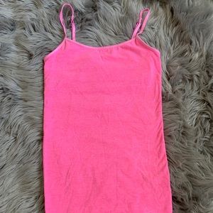Pink simple tank top
